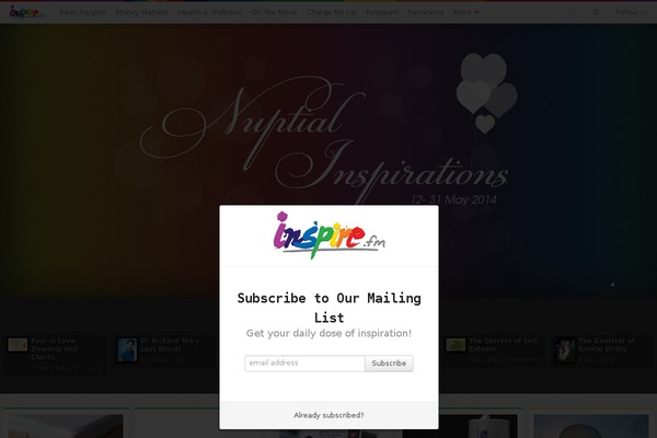 inspire.fm site used Bongo