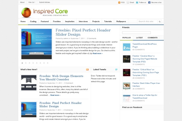 inspiredcore.com site used Daily