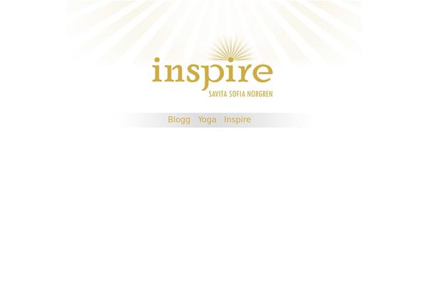 Inspire theme site design template sample