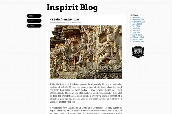 inspiritblog.com site used Inspirit