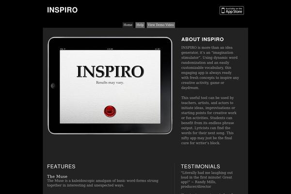 inspiroapp.com site used Cory