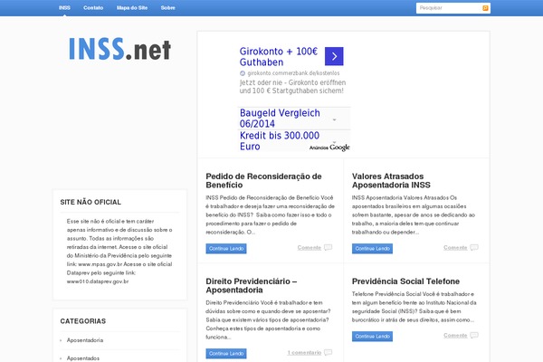 inss.net site used Inss