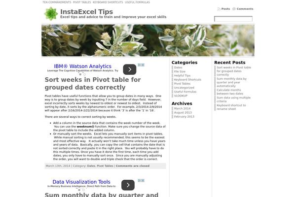 WordPress website example screenshot