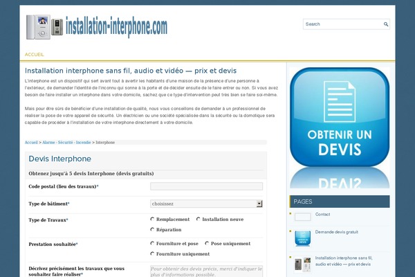 installation-interphone.com site used Institute