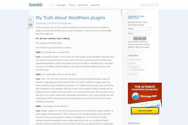 Leanbiz theme site design template sample