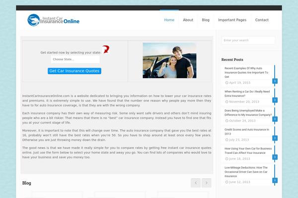 instantcarinsuranceonline.com site used Icio