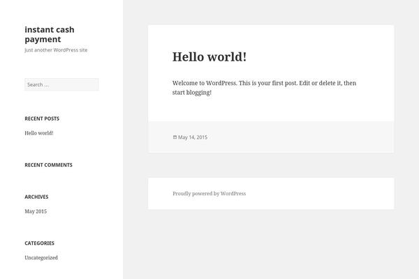 Twenty Fifteen theme site design template sample