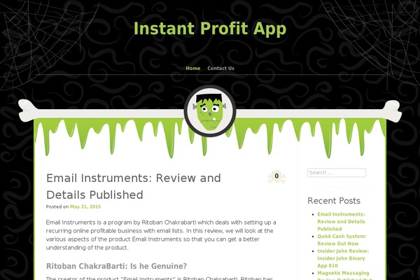 instantprofitappt.com site used Monster