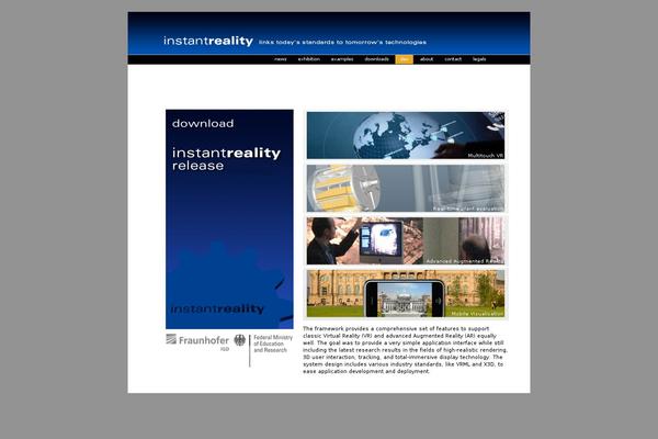 instantreality.org site used Instantreality