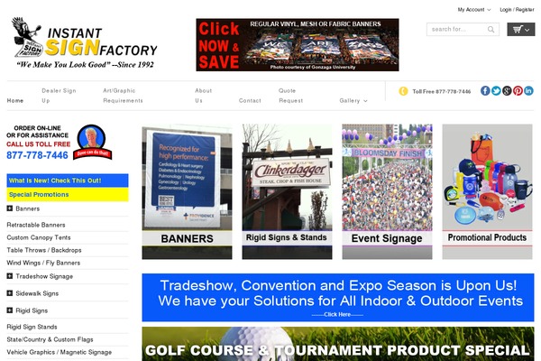 instantsignfactory.com site used Signs