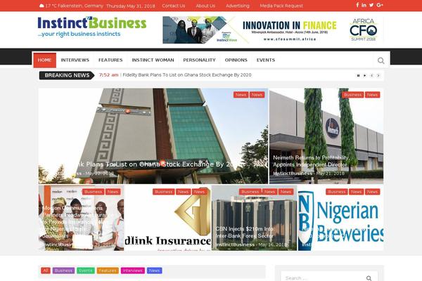 instinctbusinessmag.com site used Instinctbusinessmag