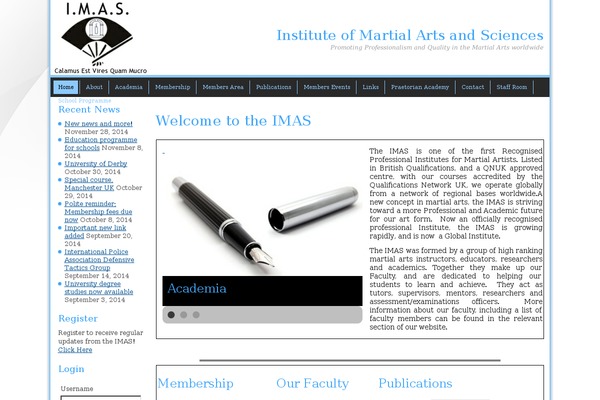 instituteofmartialartsandsciences.com site used Institute1