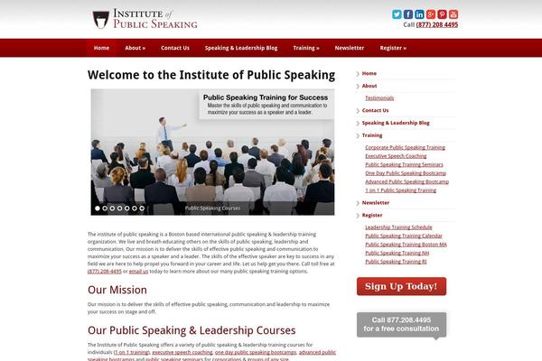 instituteofpublicspeaking.com site used Instituteofpublicspeaking