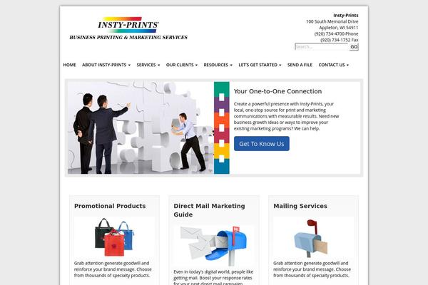 Insty theme site design template sample
