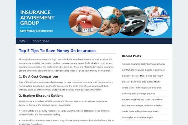 insuranceadvisementgroup.com site used Simple Sense