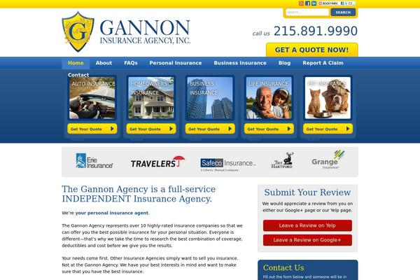 insurancebuckscounty.com site used Gannon