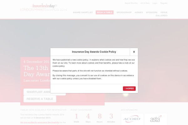 insurancedayawards.com site used Ibi-awards