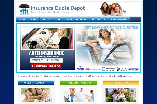 insurancequotedepot.com site used Low-insurance-quote