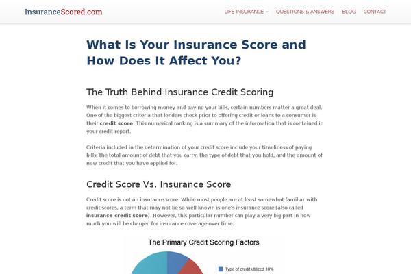 insurancescored.com site used Insurancescored