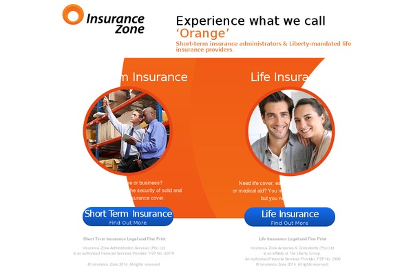 insurancezone.co.za site used Eohdigitalresponsive