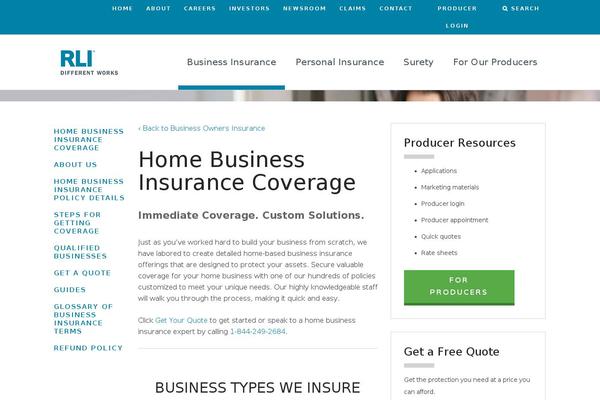 WordPress website example screenshot