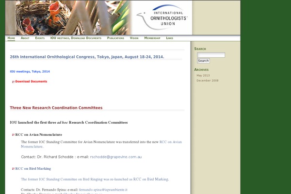 int-ornith-union.org site used Craving4green