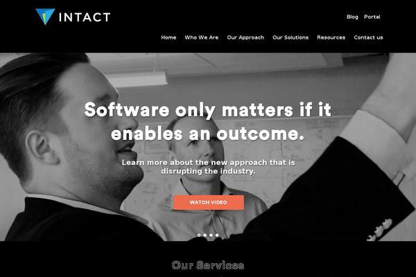 Intact website example screenshot