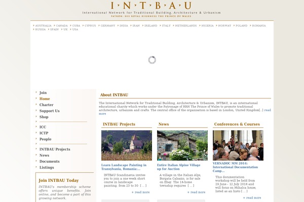intbau.org site used Wpbootstrap2