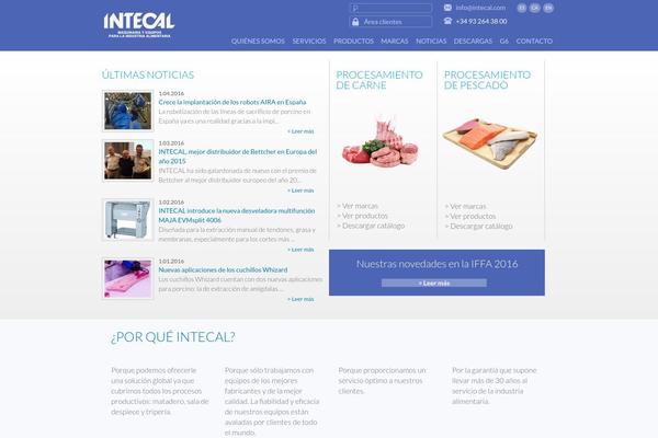 intecal.com site used Intecal-layout