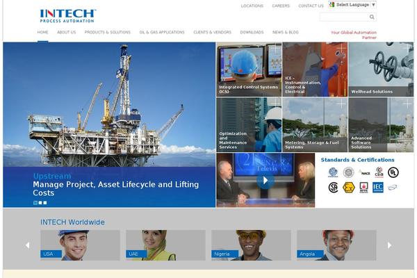 Intech theme websites examples