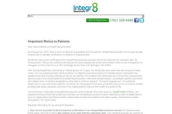 WordPress website example screenshot