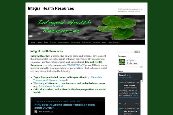 Twenty Ten theme site design template sample