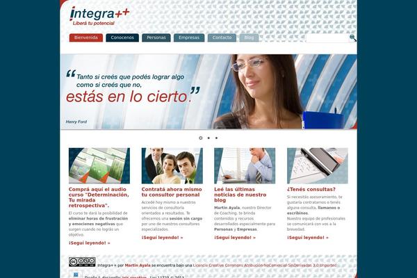 Integra theme site design template sample