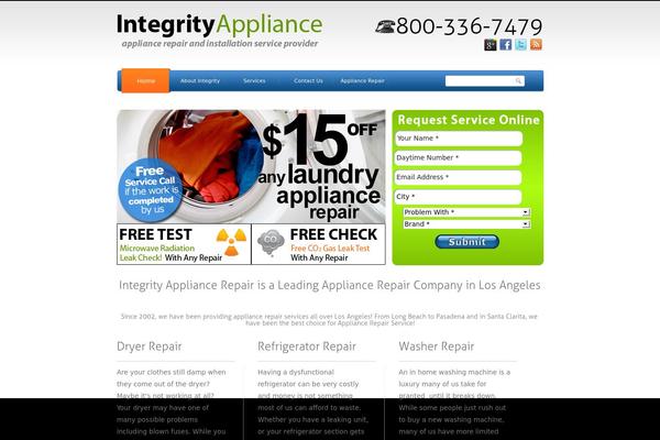 integrityappliancerepair.com site used Tophatrank