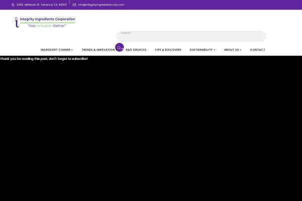 integrityingredientscorp.com site used Cerla