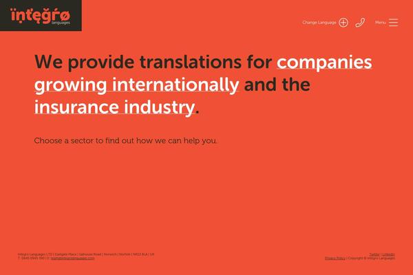 integrolanguages.com site used Integro