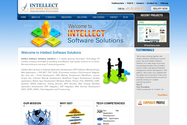 intellectsoftsol.com site used Intellect