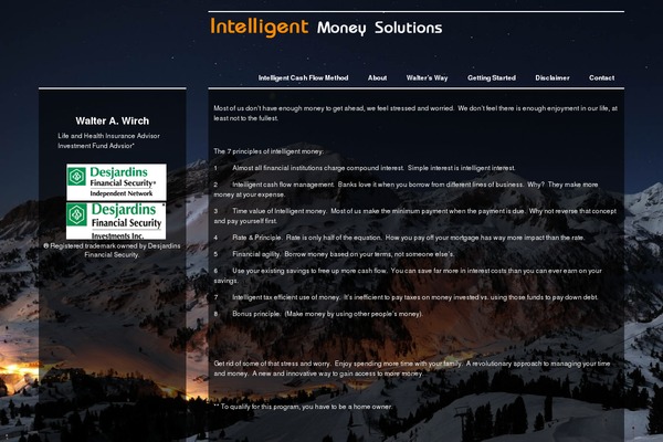 intelligentmoneysolutions.ca site used Money