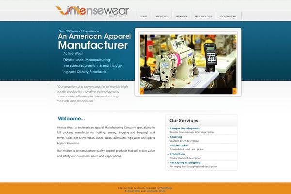 Default theme site design template sample
