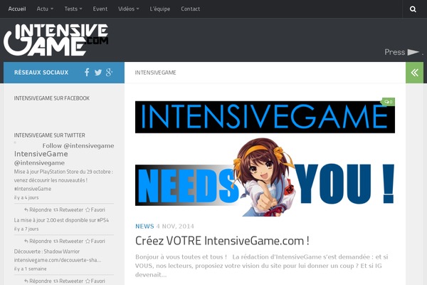 Hueman theme site design template sample