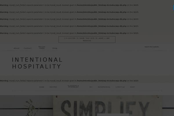intentionalhospitality.com site used Intentionalhospitality