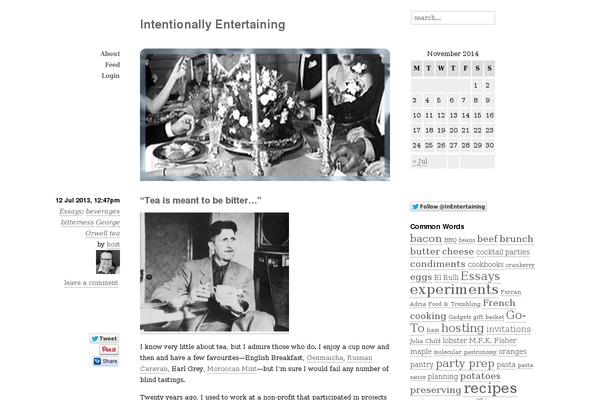 intentionallyentertaining.com site used Emptiness