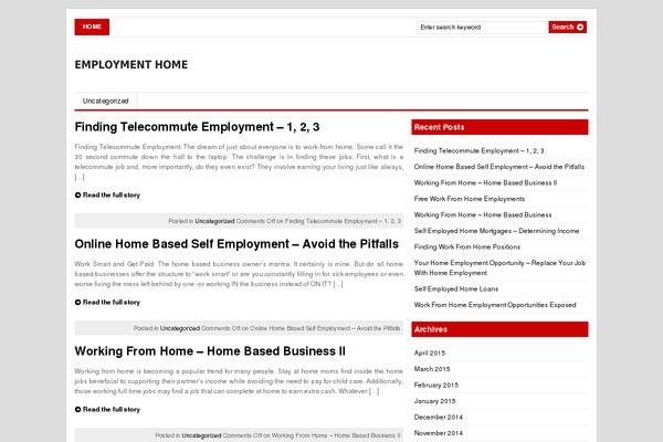 Gazette theme site design template sample