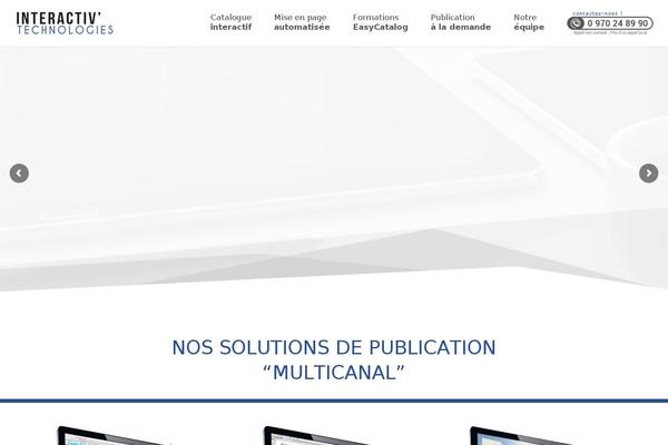 interactiv-technologies.fr site used Divi-new
