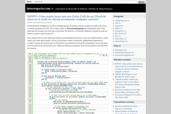 WordPress website example screenshot