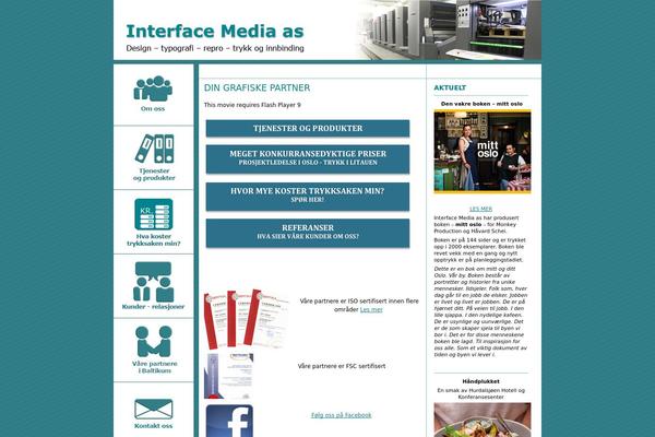 interfacemedia.no site used Interface