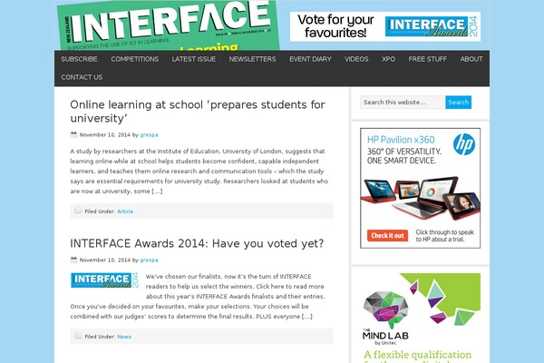 interfaceonline.co.nz site used Broadsheet