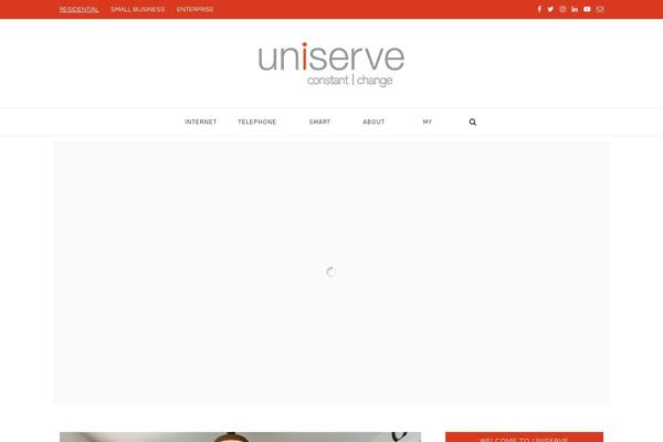 Site using Uniserve-marketing plugin