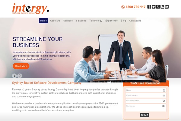 intergy.com.au site used Intergy