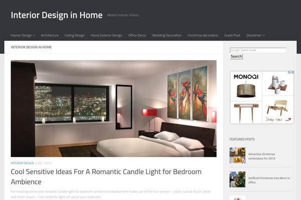 Hueman theme site design template sample